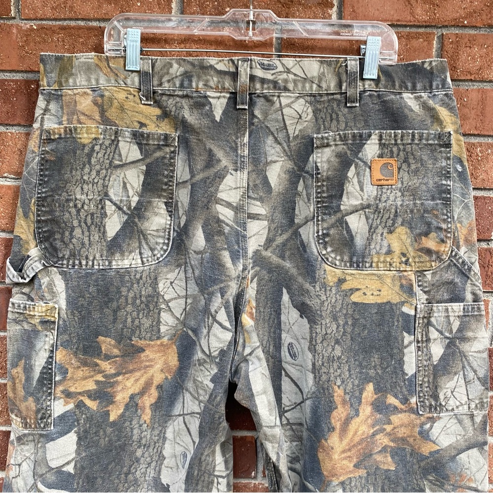 Vintage Carhartt B158 CMO Realtree Camo Pants Men's 42x32 Dungaree Carpenter Y2K - Picture 7 of 13